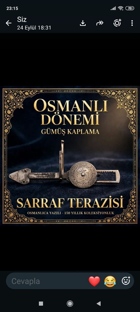 Osmanlı Sarraf Terazisi